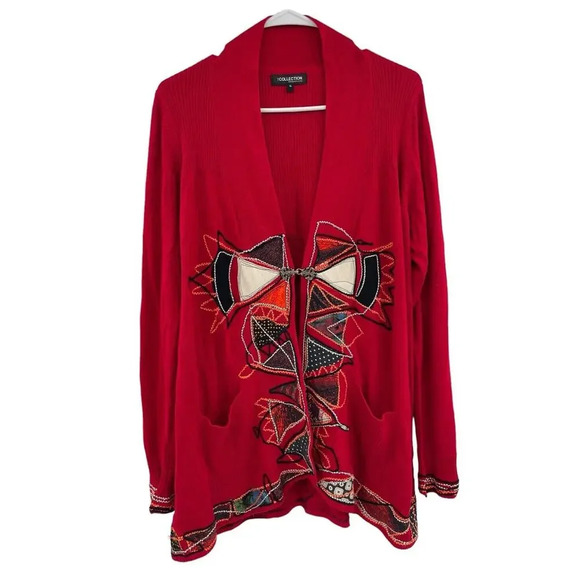 The Collection Debenhams Sweater Embroidered Patch size UK 16 US 12 Cotton Blend - Picture 1 of 11